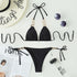 Chain Split Swimsuit Diamond Accessories - ROUTINE FASHION